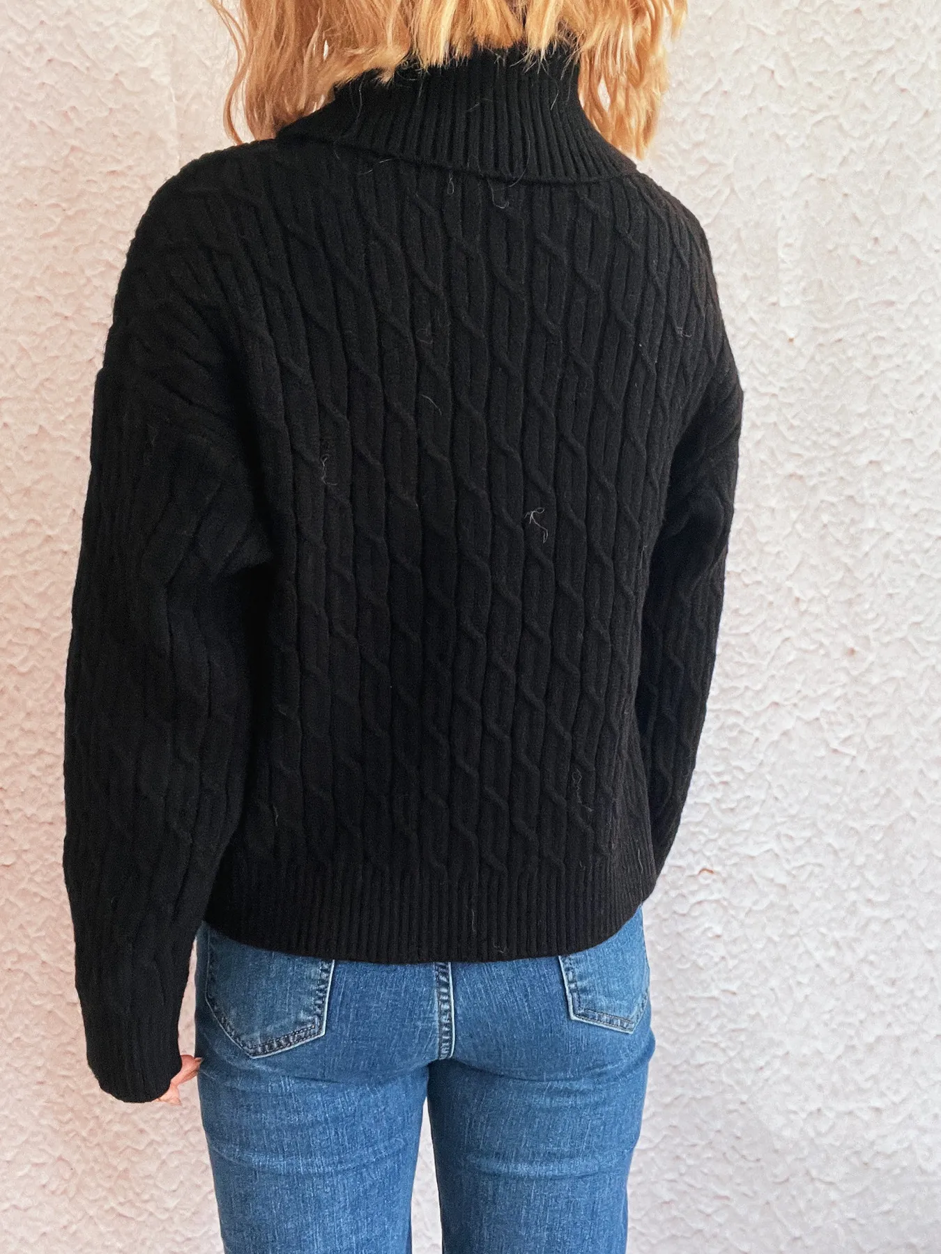 Pumpkin Turtleneck Long Sleeve Sweater - Image 10