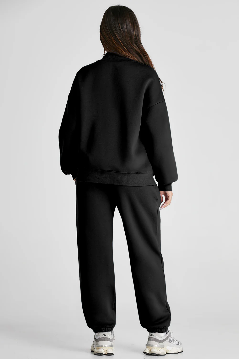 Quarter Zip Long Sleeve Top and Pants Set - Image 5