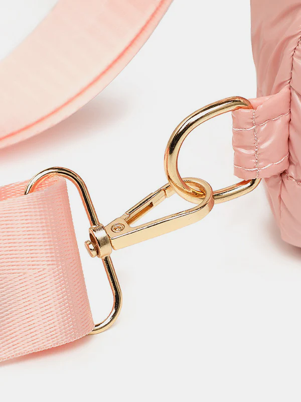 Quilted Adjustable Strap Puffy Sling Bag - Image 11