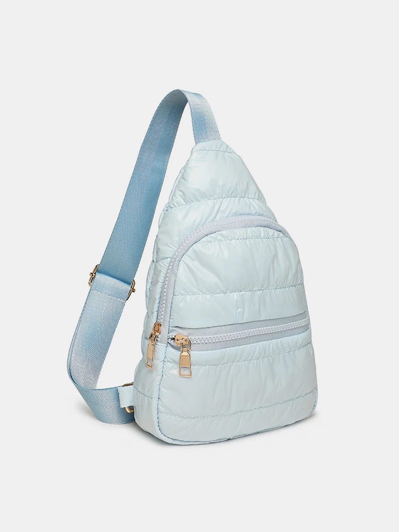 Quilted Adjustable Strap Puffy Sling Bag - Image 13