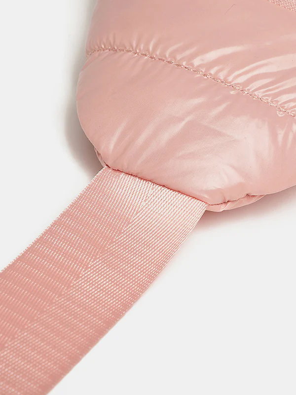 Quilted Adjustable Strap Puffy Sling Bag - Image 8