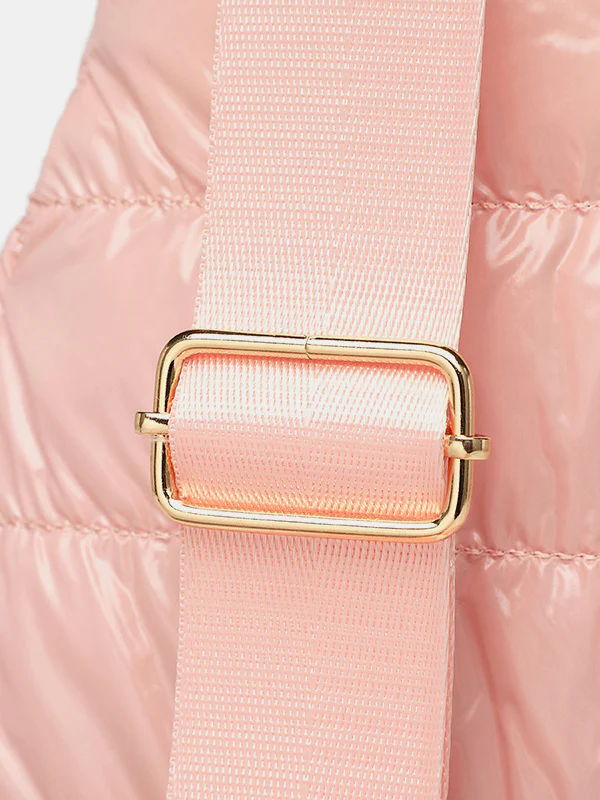 Quilted Adjustable Strap Puffy Sling Bag - Image 9