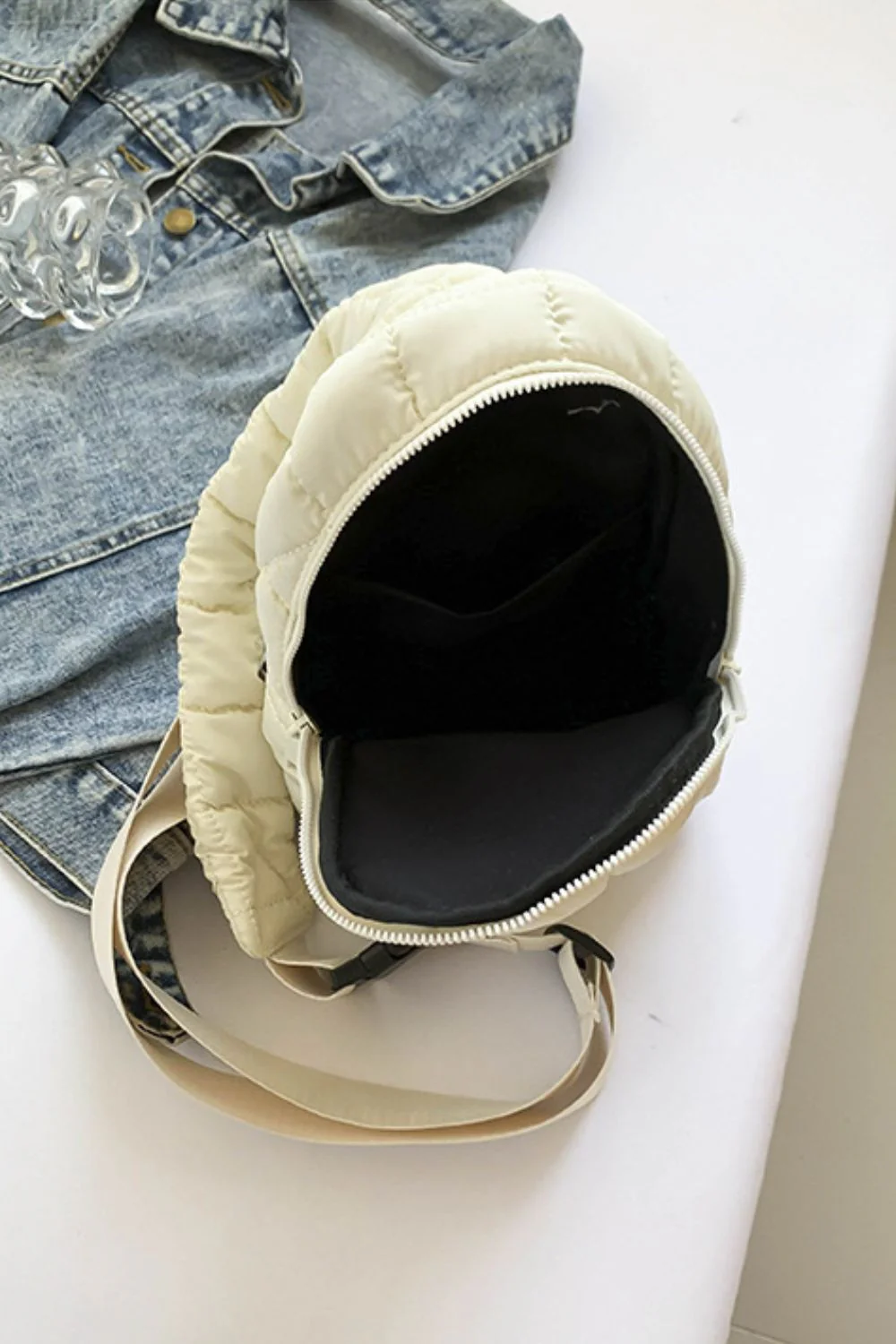 Quilted Nylon Crossbody  Bag - Image 18