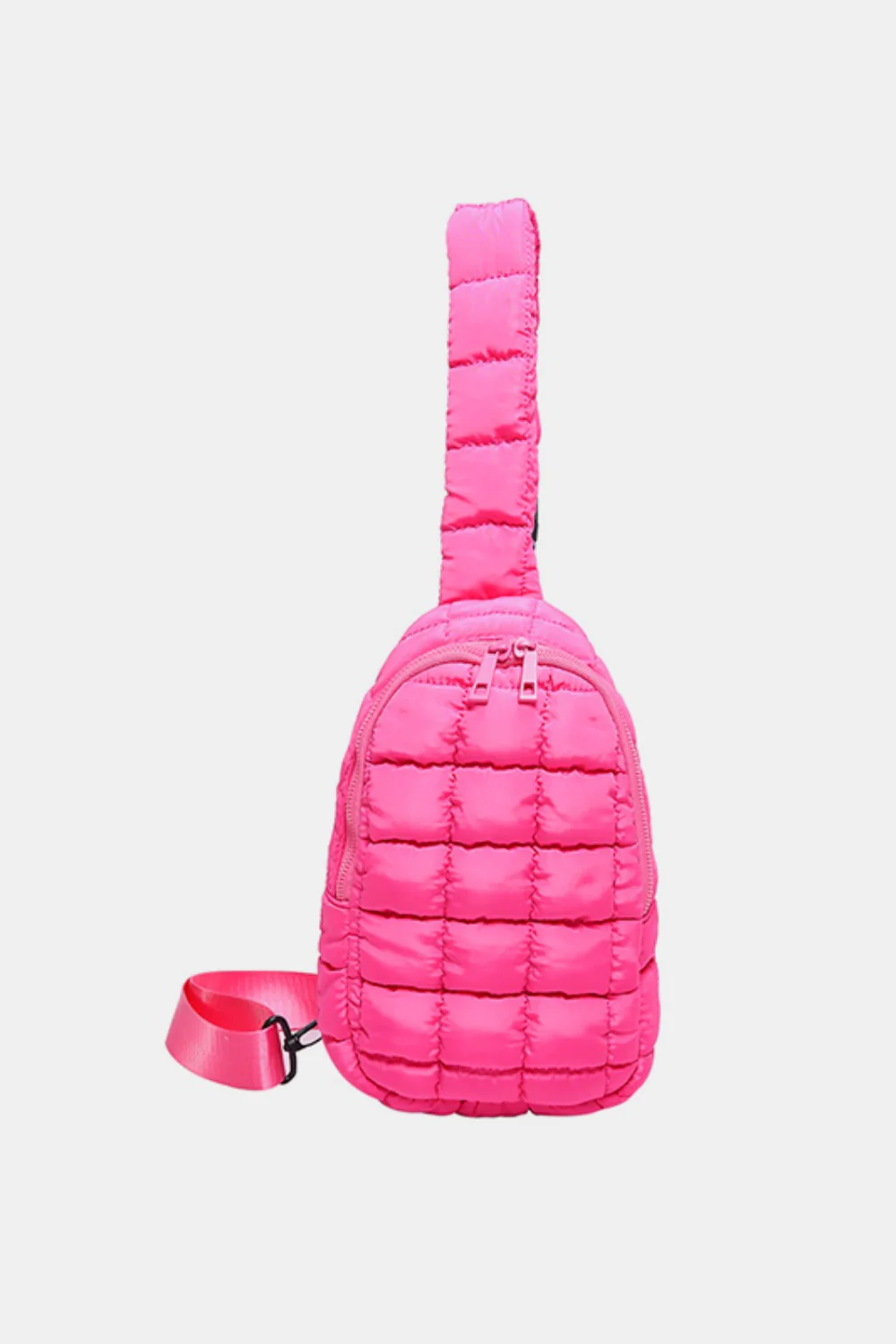 Quilted Nylon Crossbody  Bag - Image 7