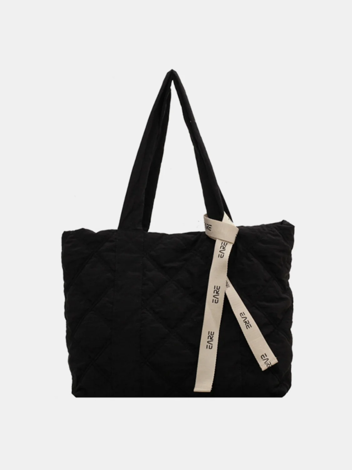 Quilted Nylon Large Tote Bag - Image 13
