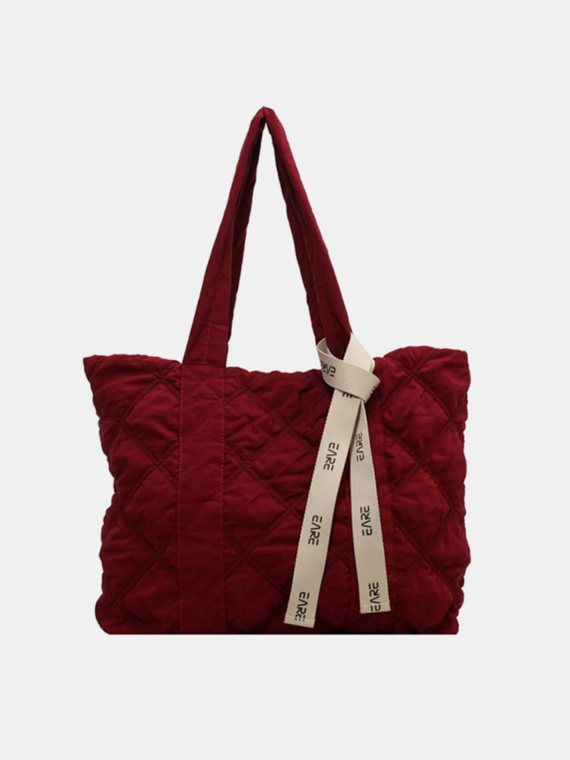 Quilted Nylon Large Tote Bag - Image 4