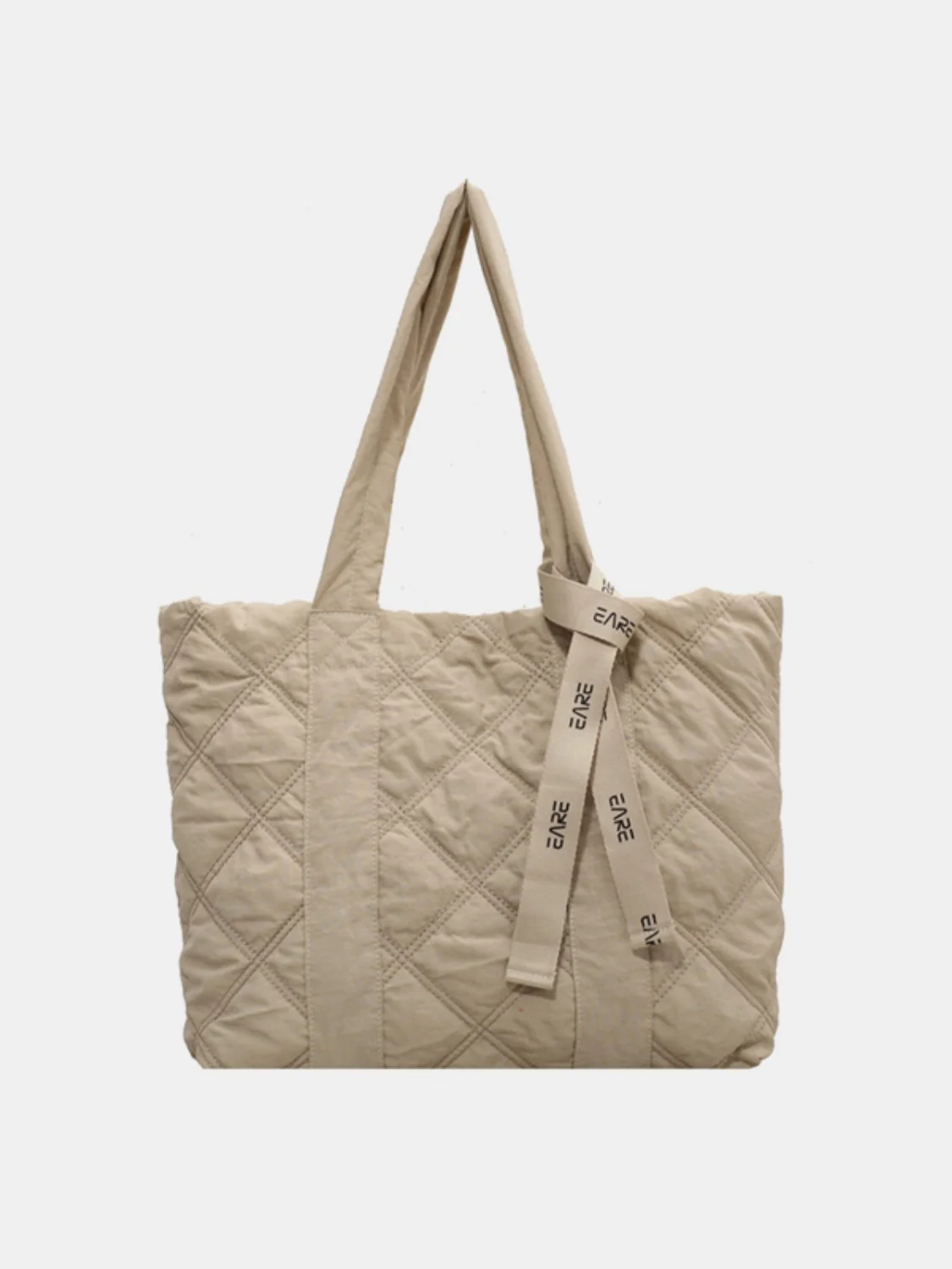 Quilted Nylon Large Tote Bag - Image 7