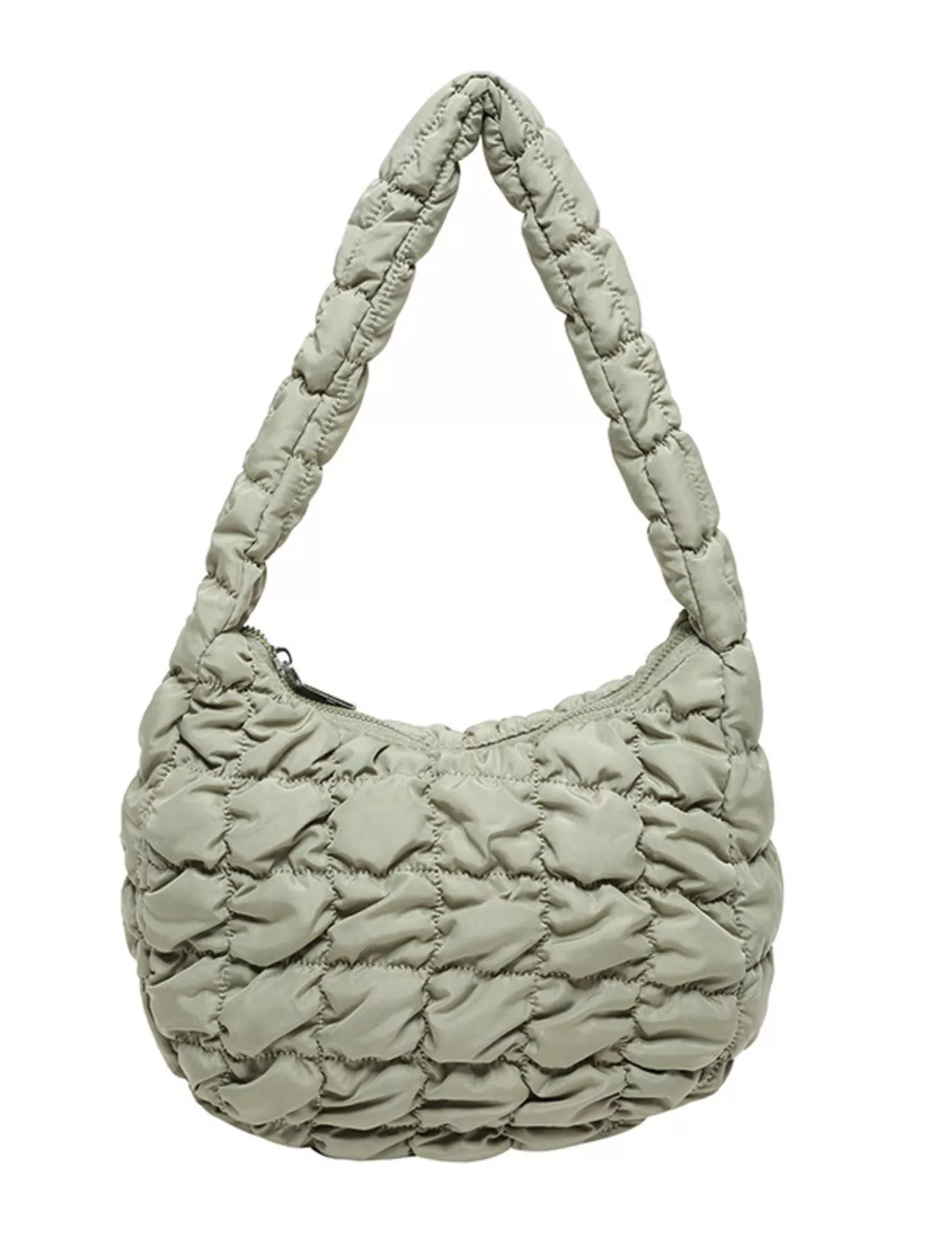 Quilted Ruched Shoulder Bag - Image 18