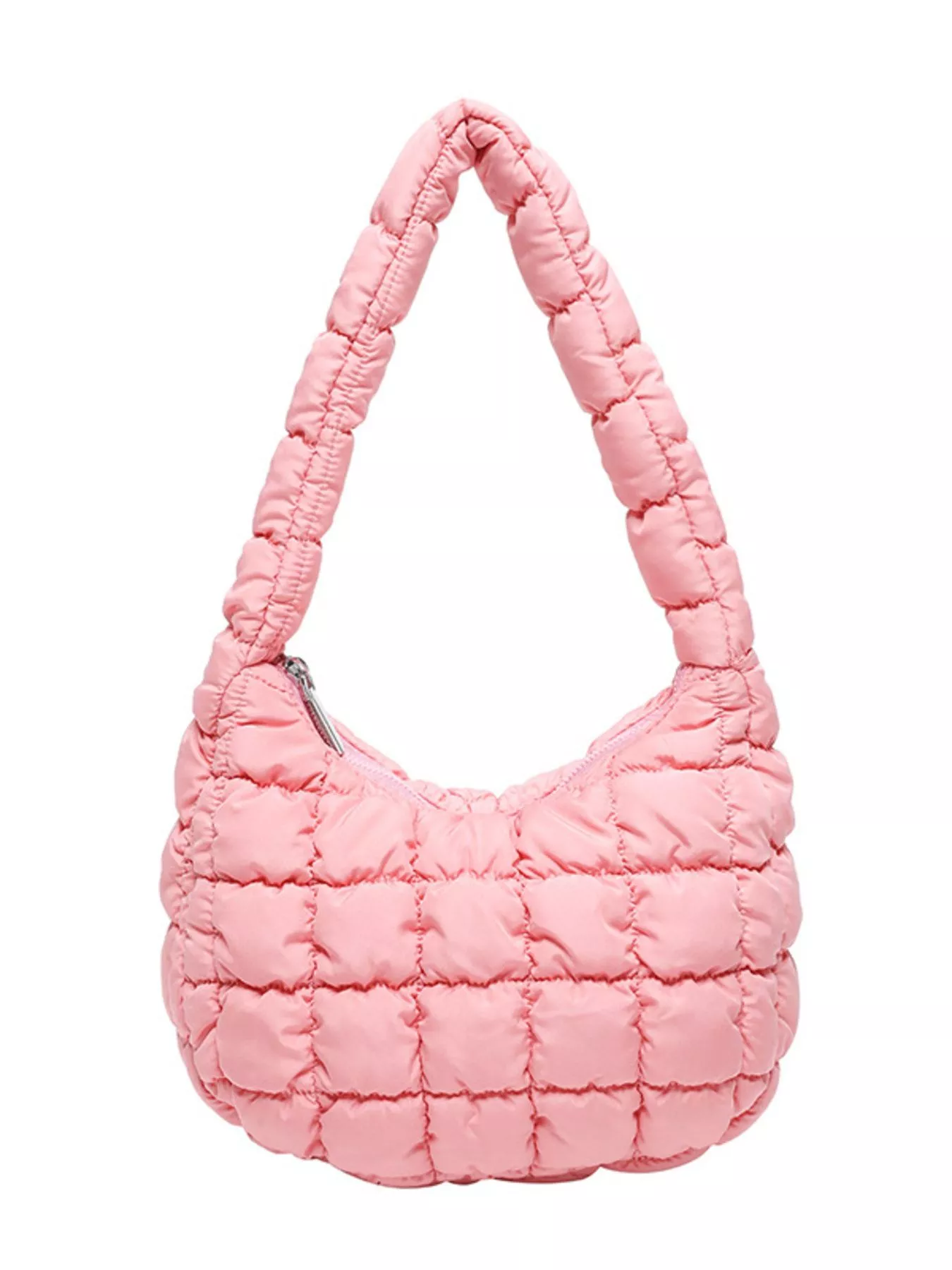Quilted Ruched Shoulder Bag - Image 26