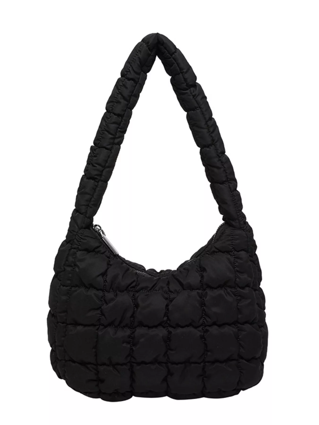 Quilted Ruched Shoulder Bag - Image 4