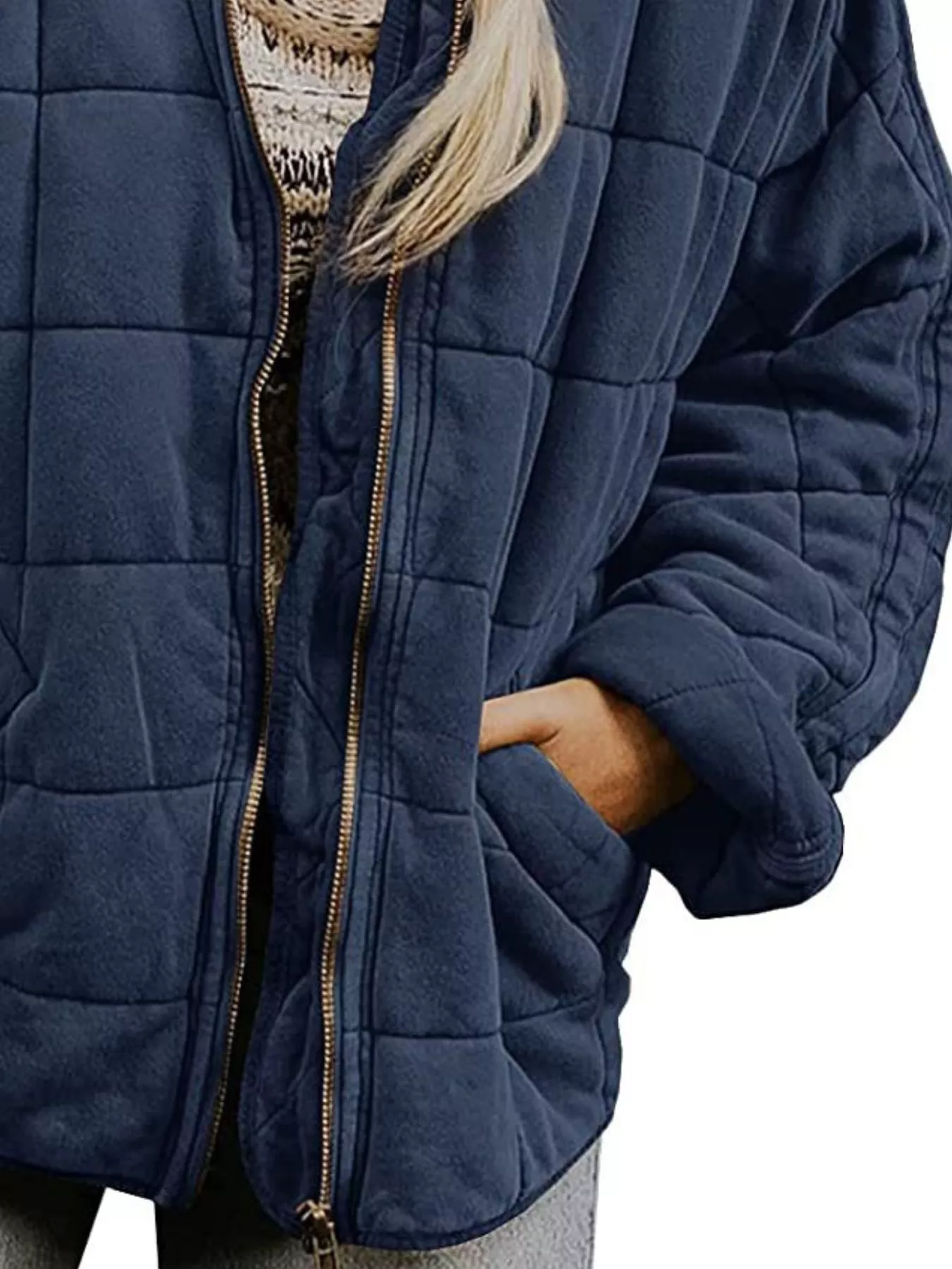 Quilted Zip Up Outerwear - Image 18