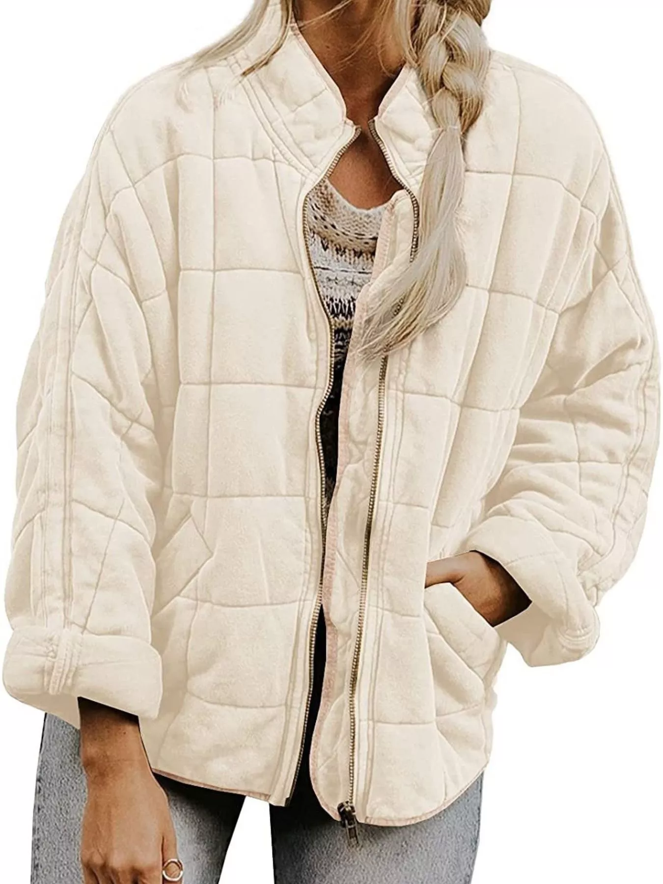 Quilted Zip Up Outerwear - Image 19