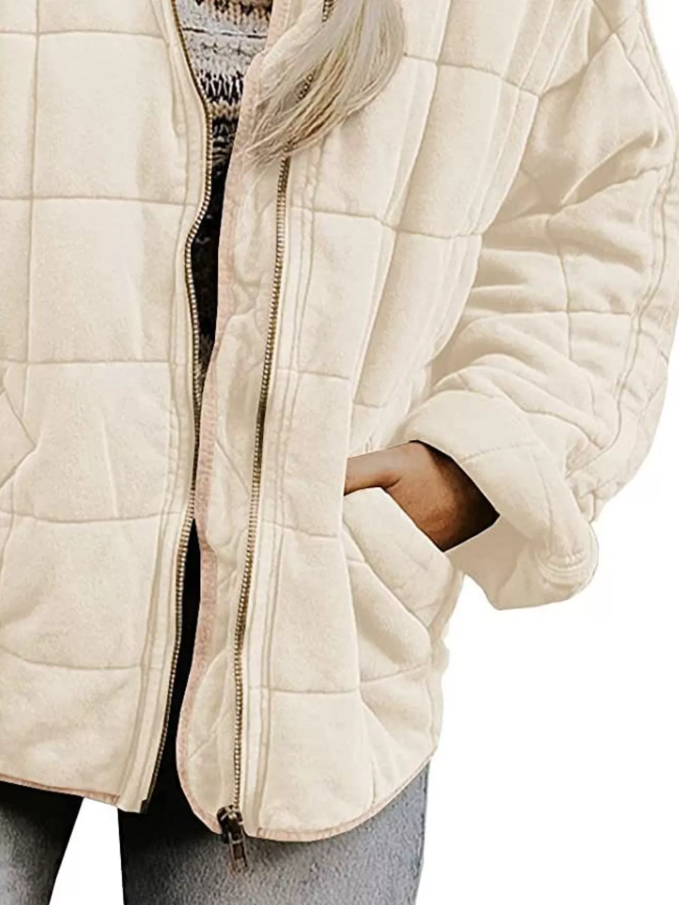 Quilted Zip Up Outerwear - Image 21