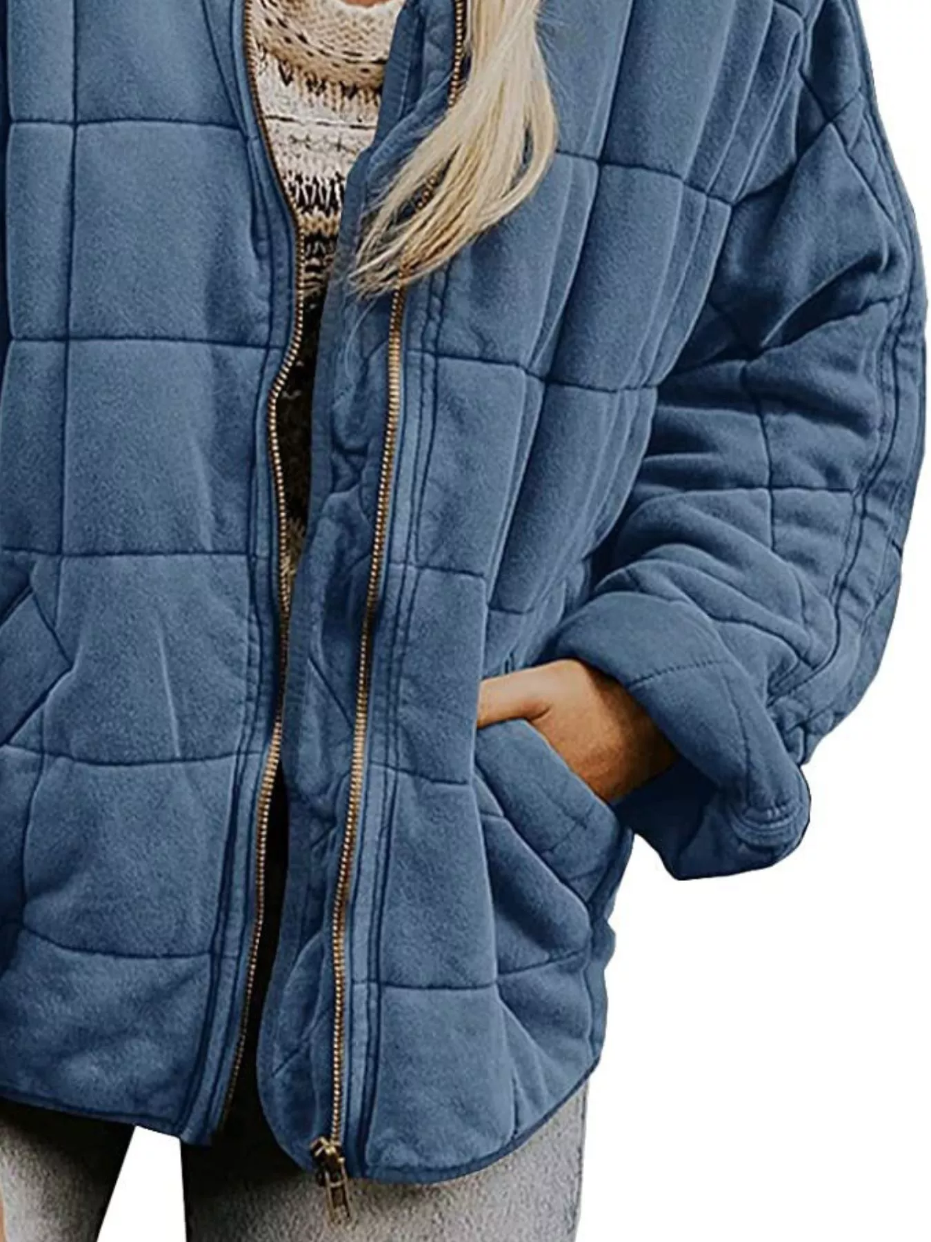 Quilted Zip Up Outerwear - Image 27