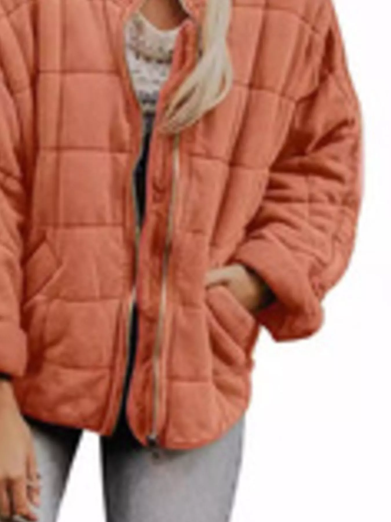 Quilted Zip Up Outerwear - Image 30
