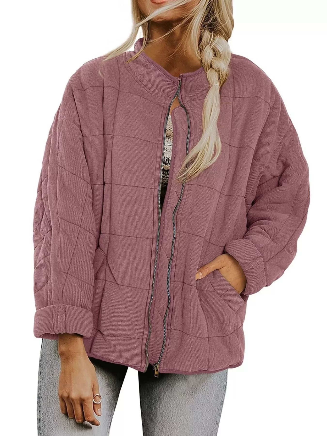 Quilted Zip Up Outerwear - Image 31