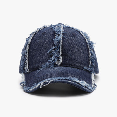 Raw Hem Cotton Baseball Cap - Image 5