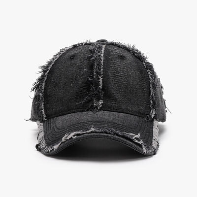 Raw Hem Cotton Baseball Cap - Image 7