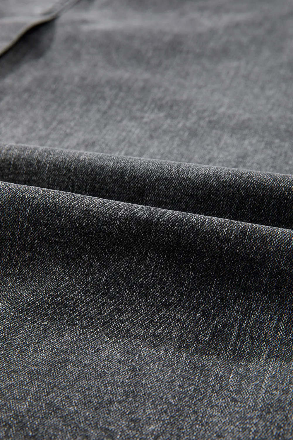 Raw Hem Midi Denim Skirt with Pockets - Image 9