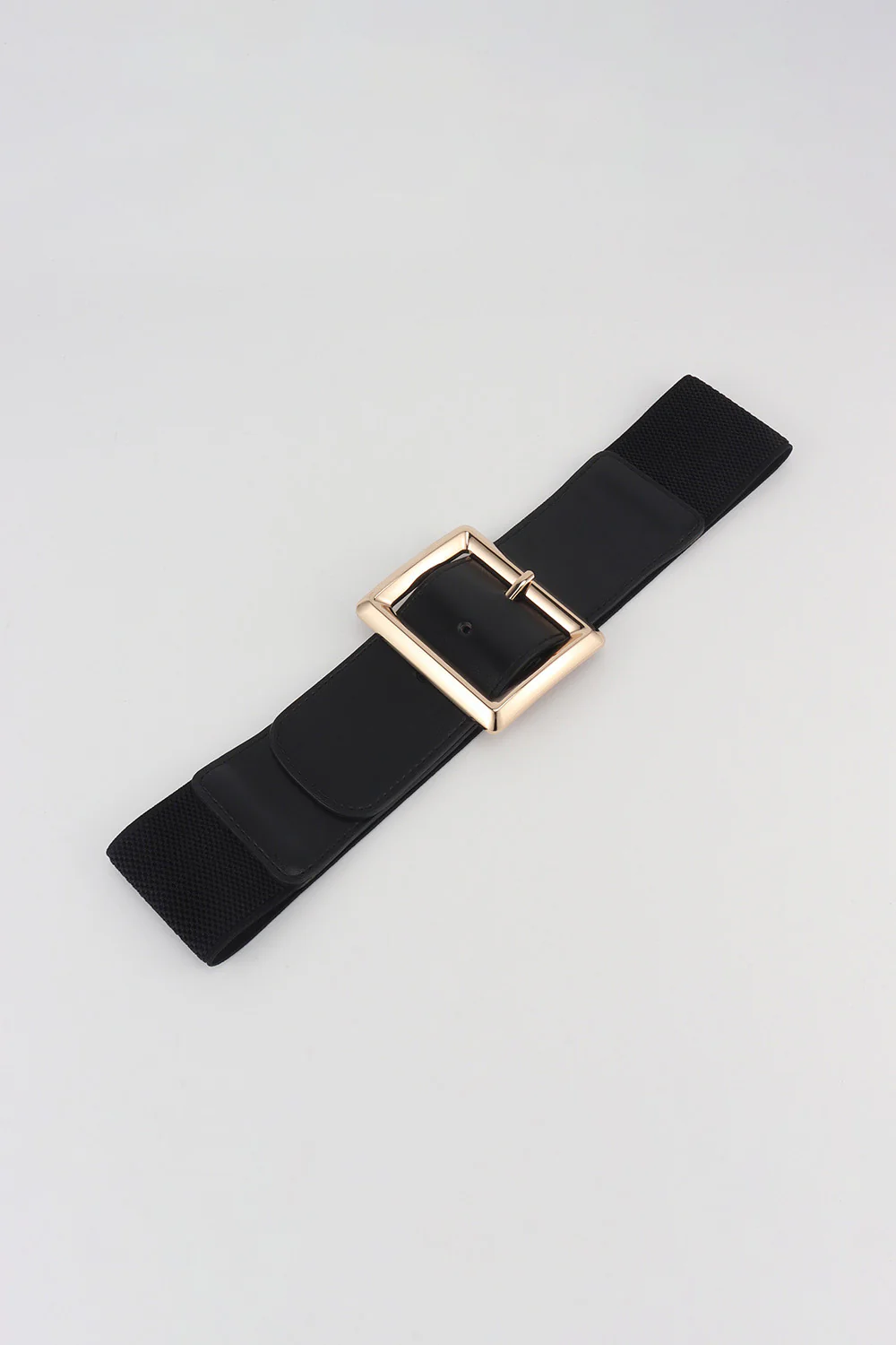 Rectangle Buckle Elastic Wide Belt - Image 4