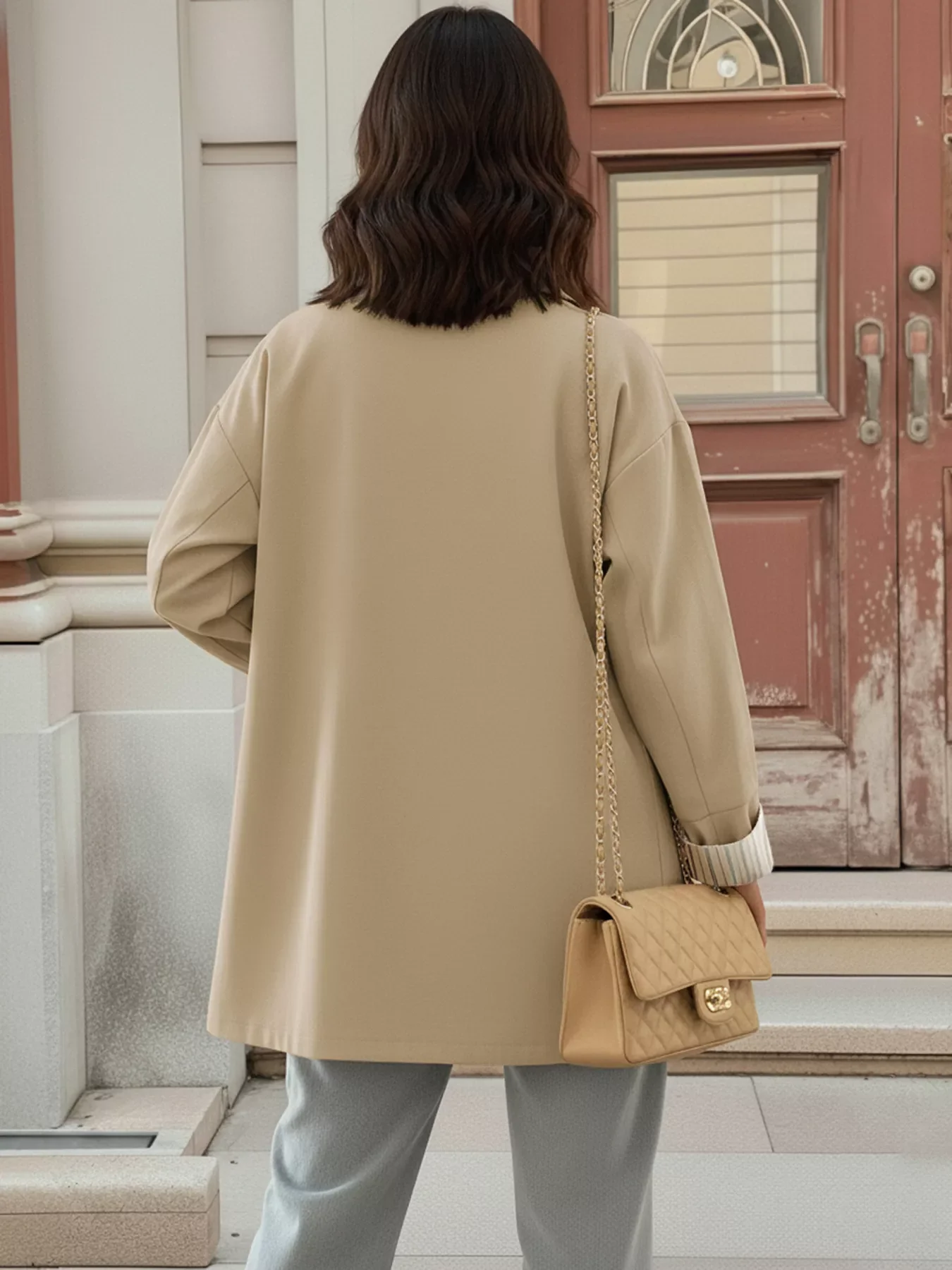 Relaxed Fit Button Up Shacket - Image 2