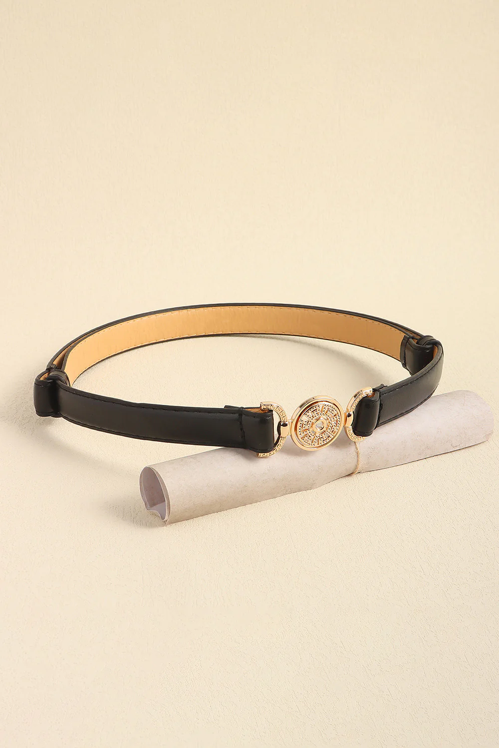 Rhinestone Decor PU Leather Belt - Image 3