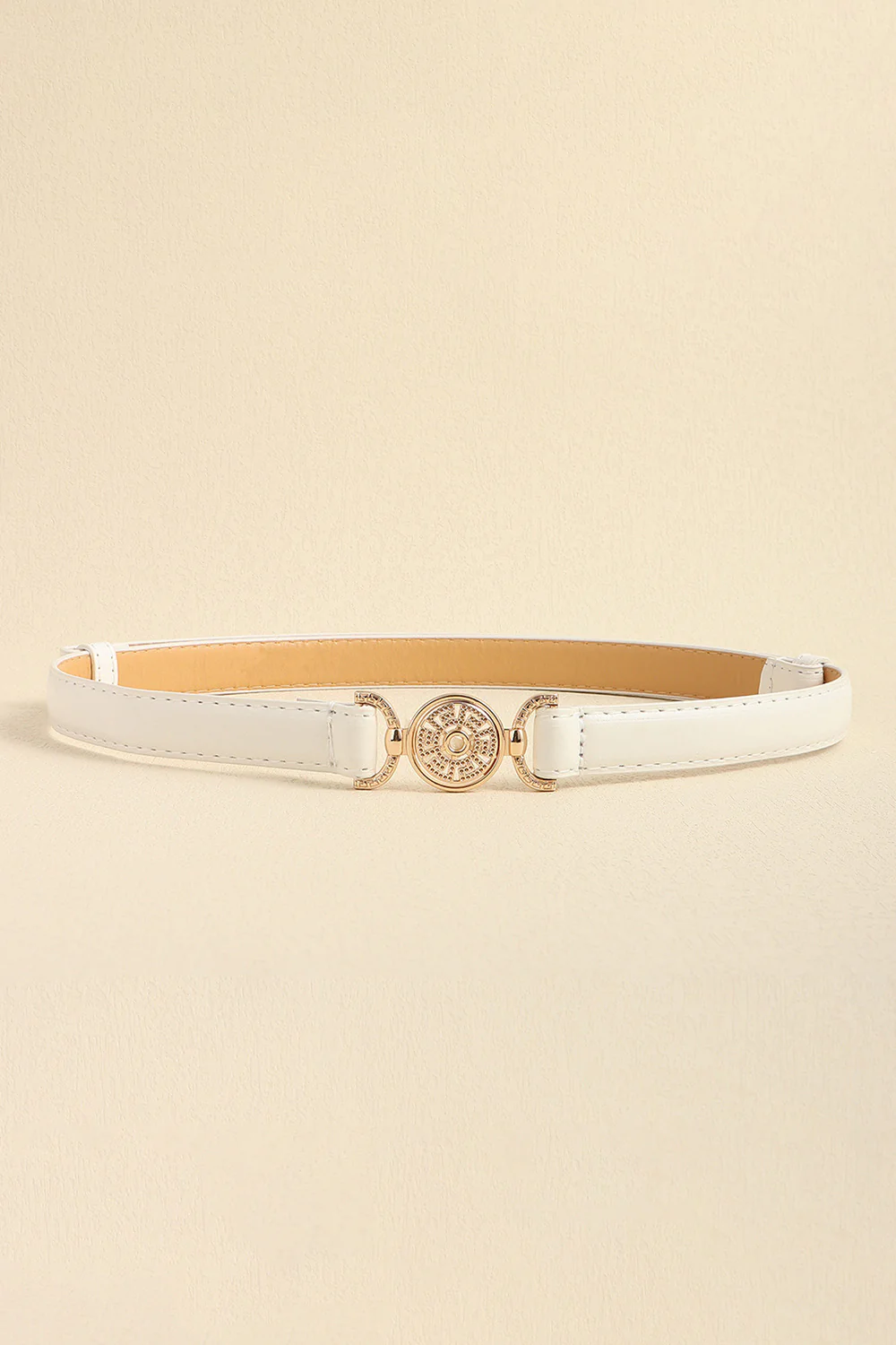 Rhinestone Decor PU Leather Belt - Image 4