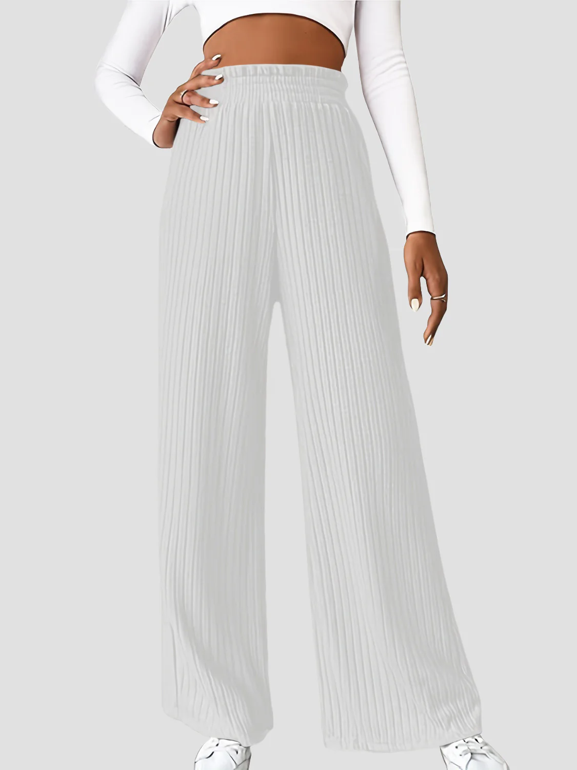 Ribbed High Waist Pants - Image 10