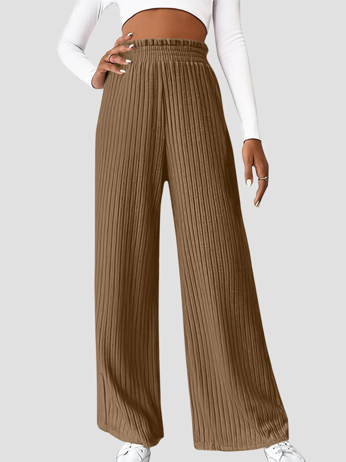 Ribbed High Waist Pants - Image 13