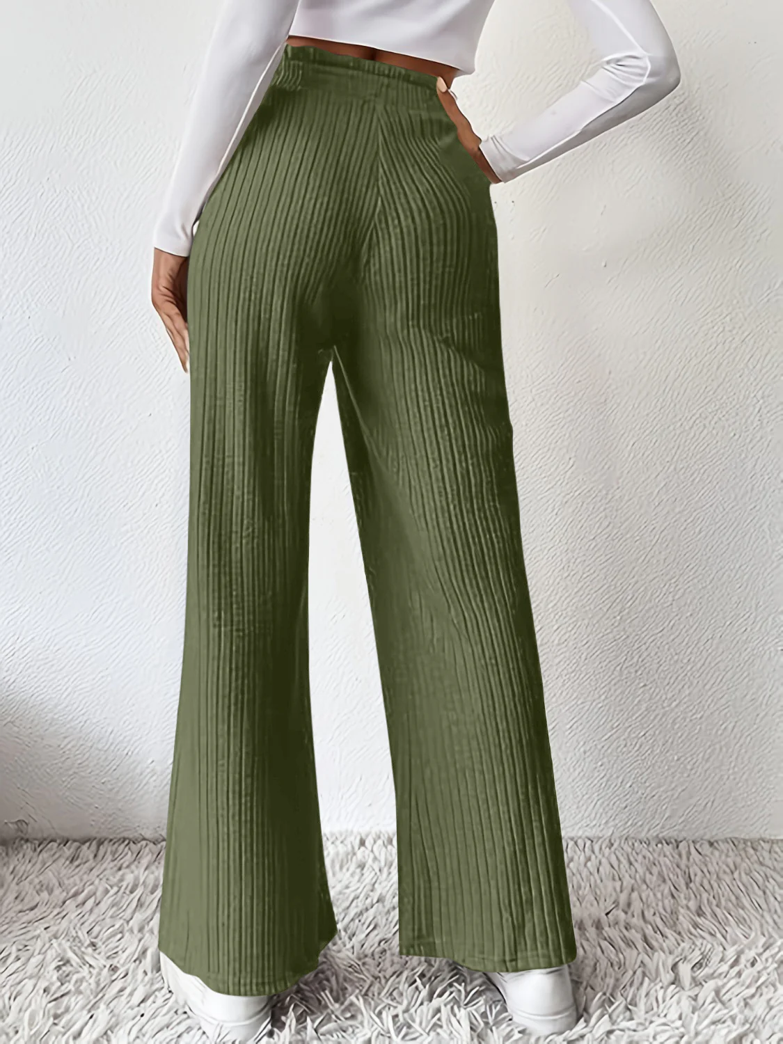 Ribbed High Waist Pants - Image 6