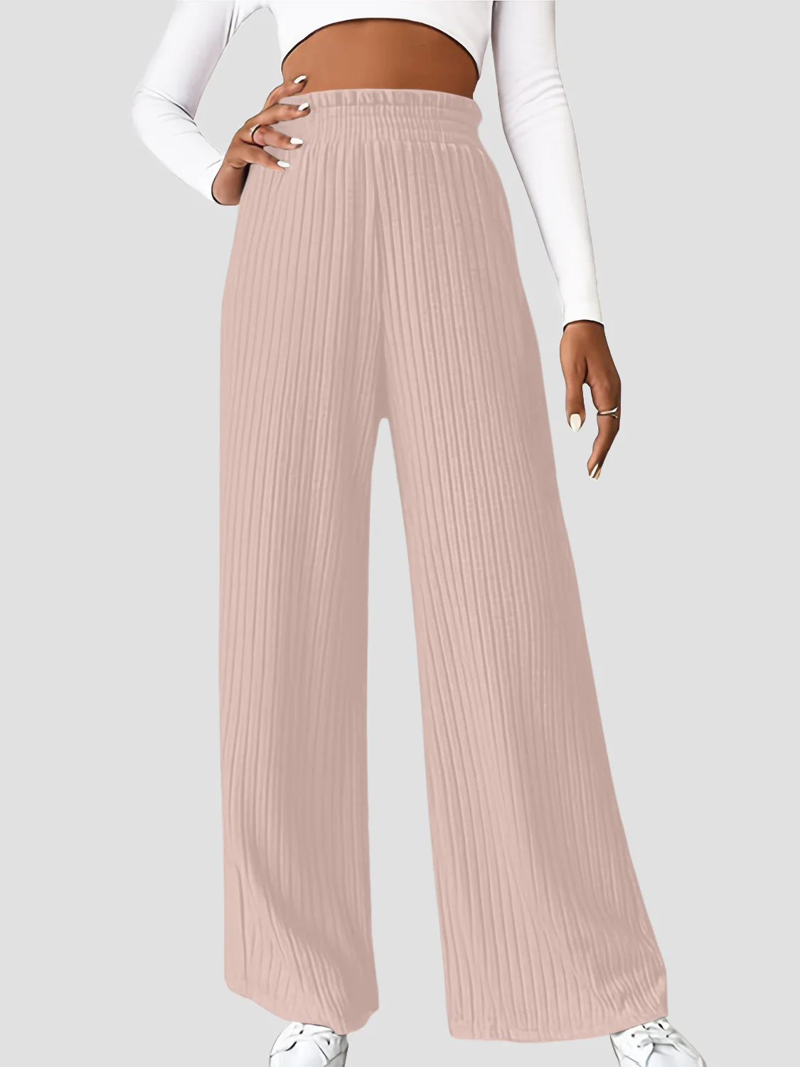 Ribbed High Waist Pants - Image 7