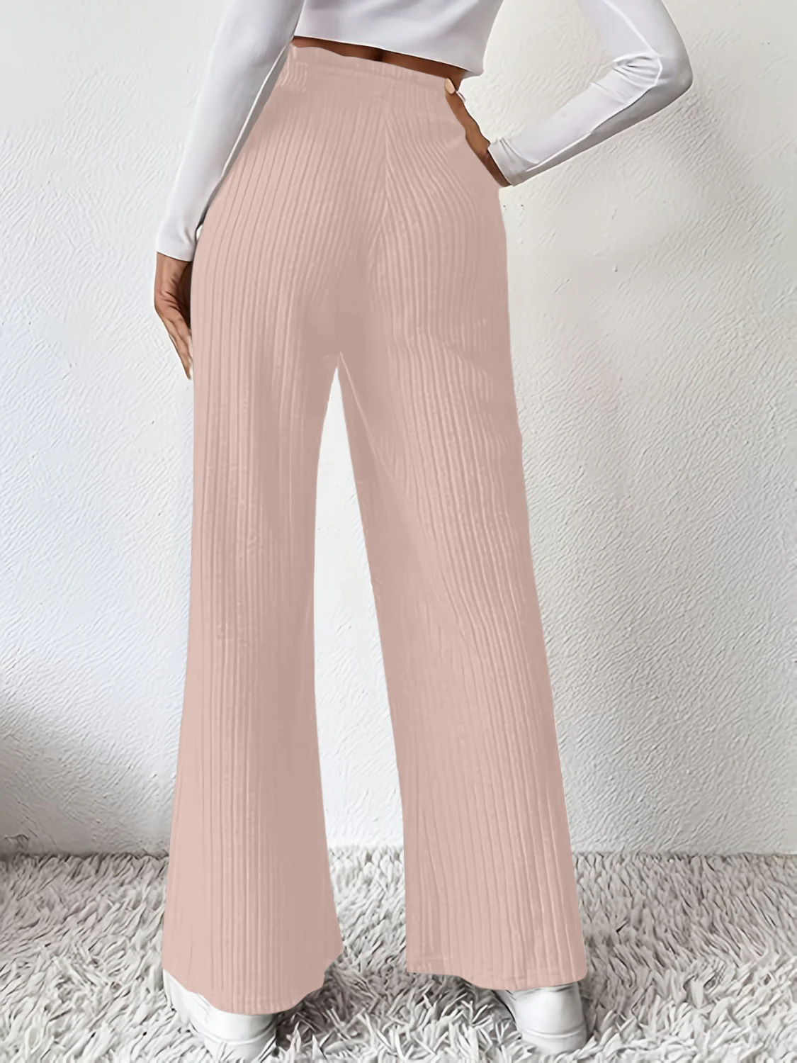 Ribbed High Waist Pants - Image 9