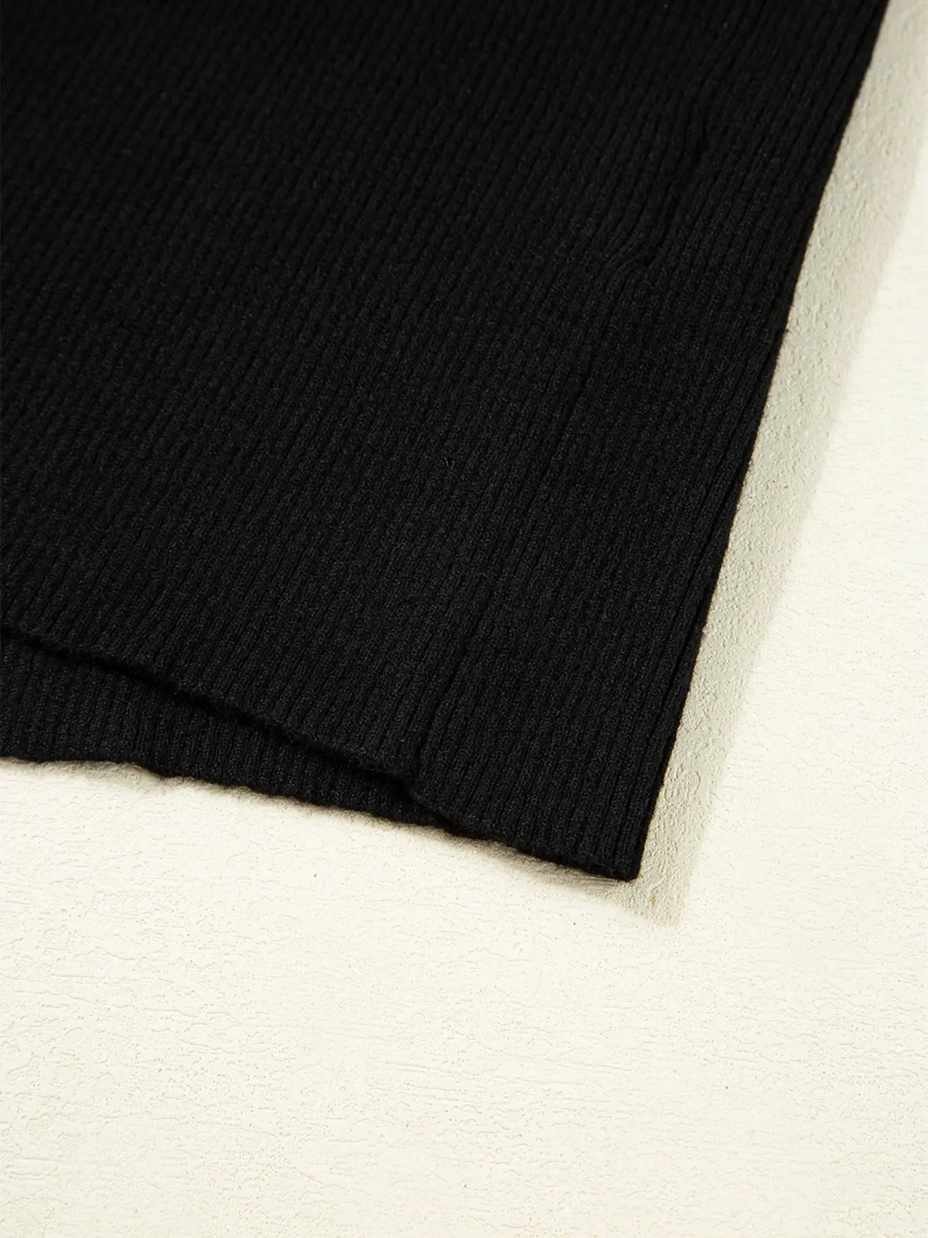 Ribbed Knit Cold Shoulder Sweater - Image 10