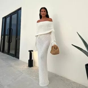 Ribbed Knit Long Sleeve Romper - Image 16