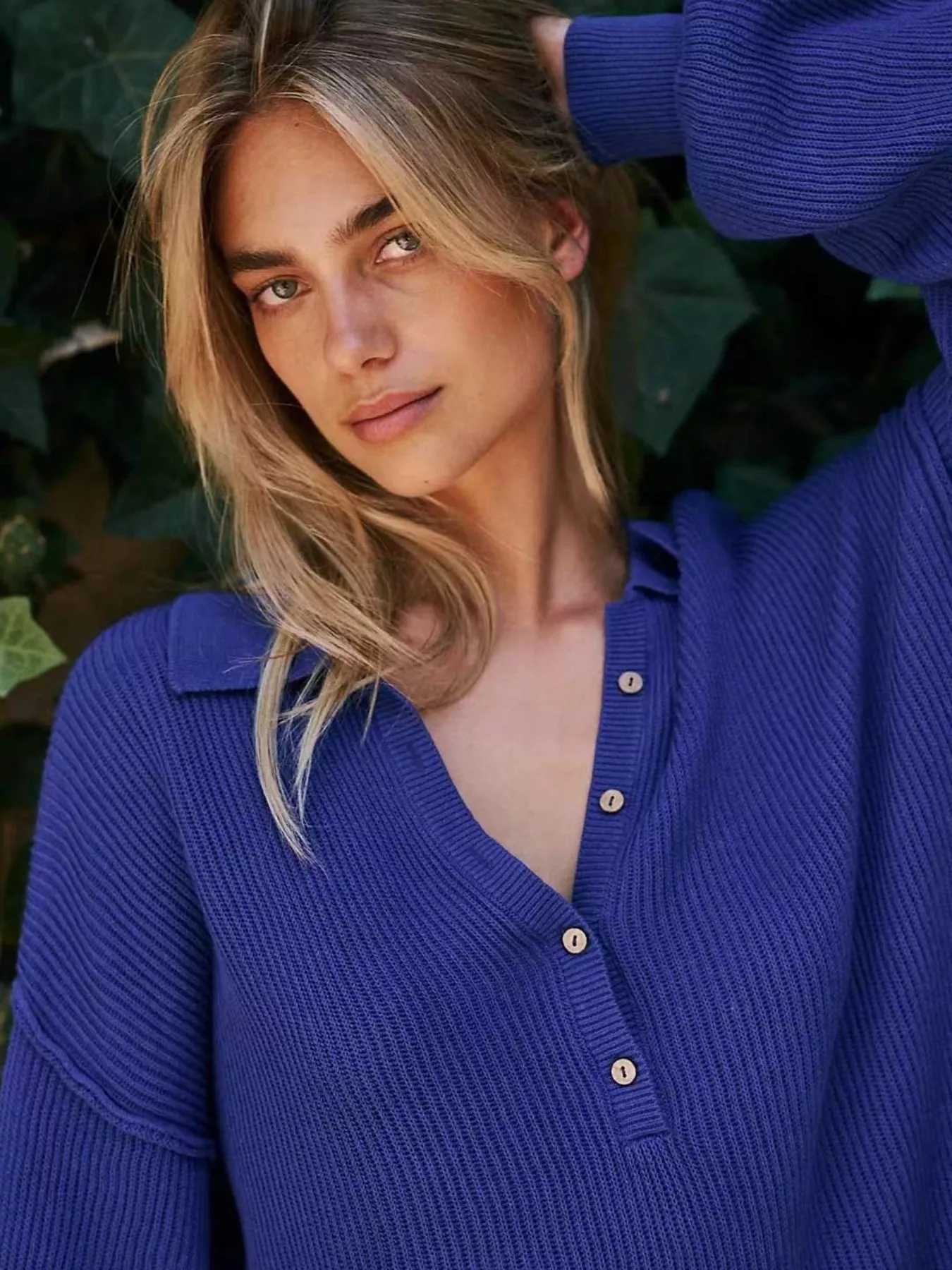 Ribbed Knit Long Sleeve Romper - Image 5