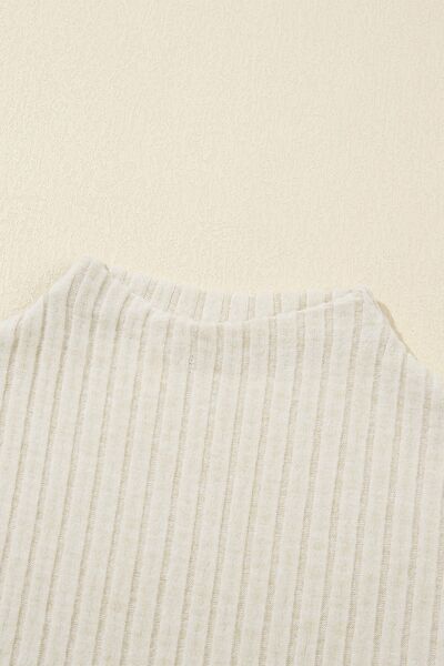 Ribbed Mock Neck Slim Tank - Image 8