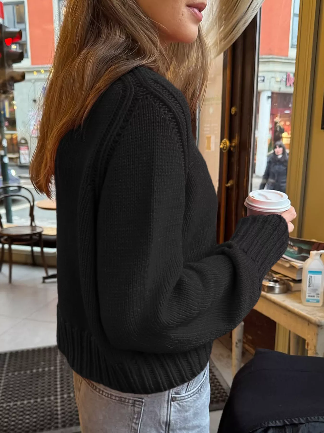 Ribbed Round Neck Sweater - Image 10