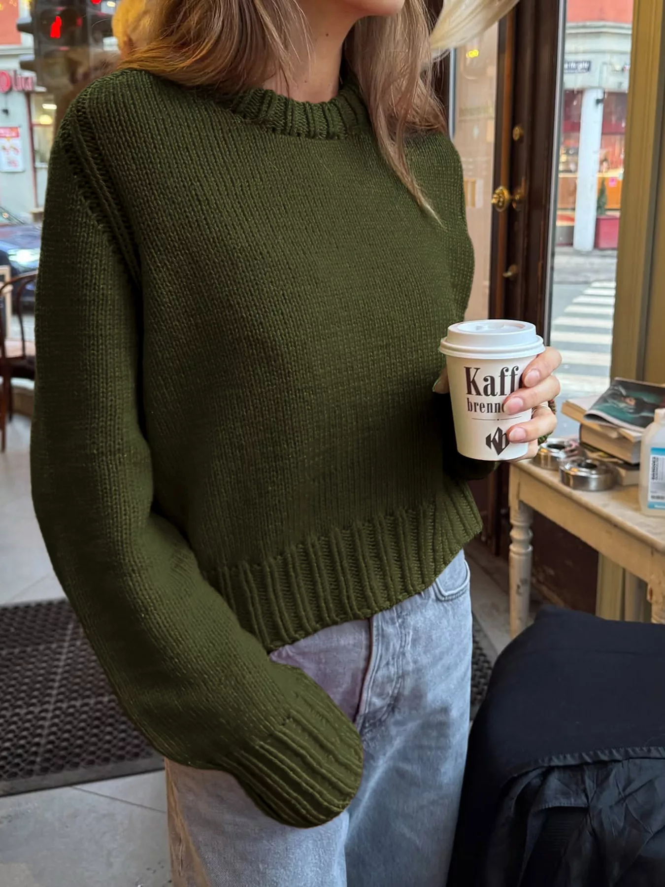 Ribbed Round Neck Sweater - Image 5