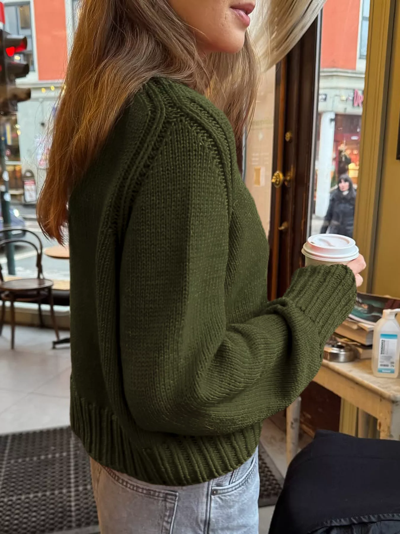 Ribbed Round Neck Sweater - Image 7