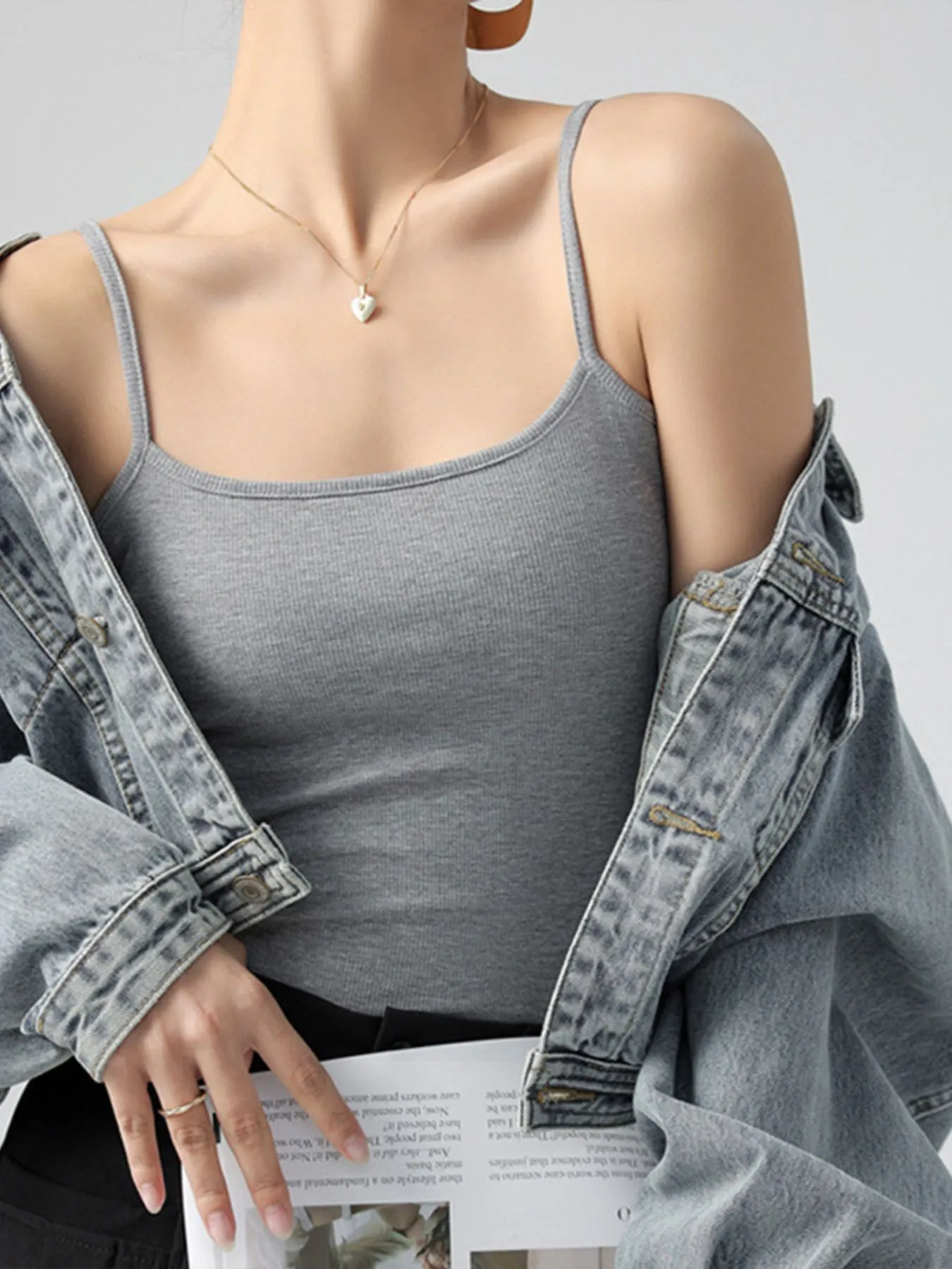 Ribbed Scoop Neck Cami Top - Image 10