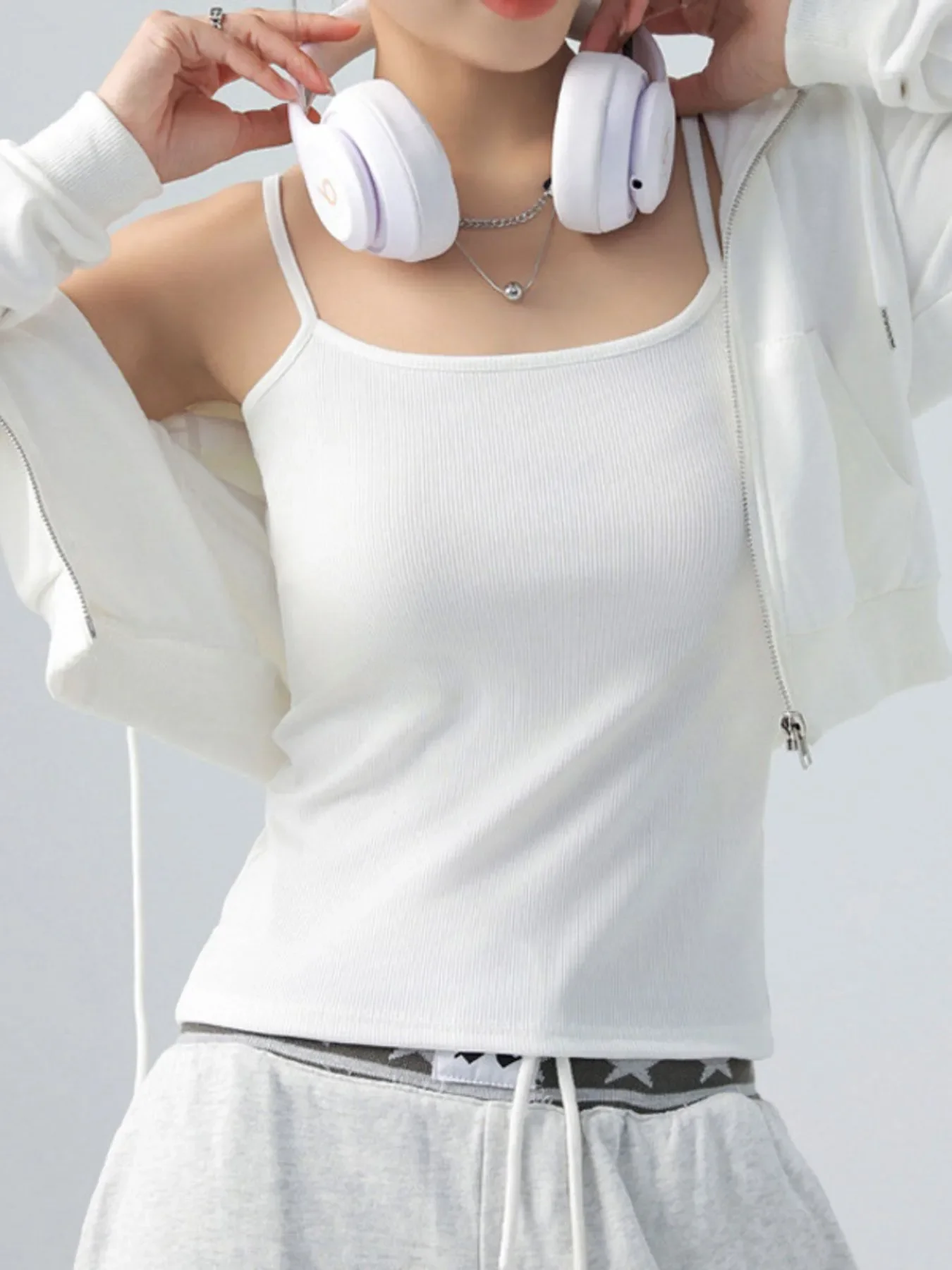 Ribbed Scoop Neck Cami Top - Image 8