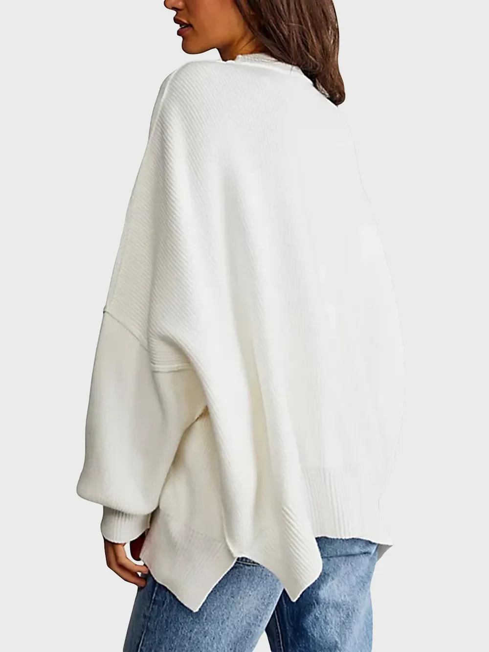 Round Neck Long Sleeve Sweater - Image 14
