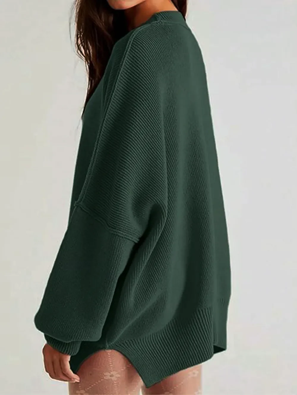 Round Neck Long Sleeve Sweater - Image 17