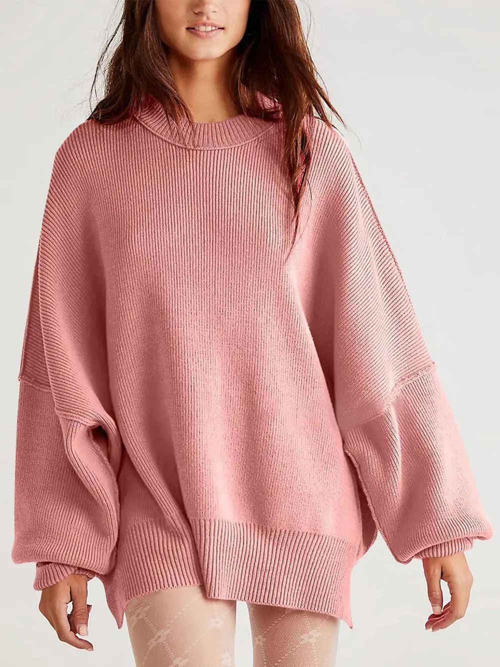 Round Neck Long Sleeve Sweater - Image 19
