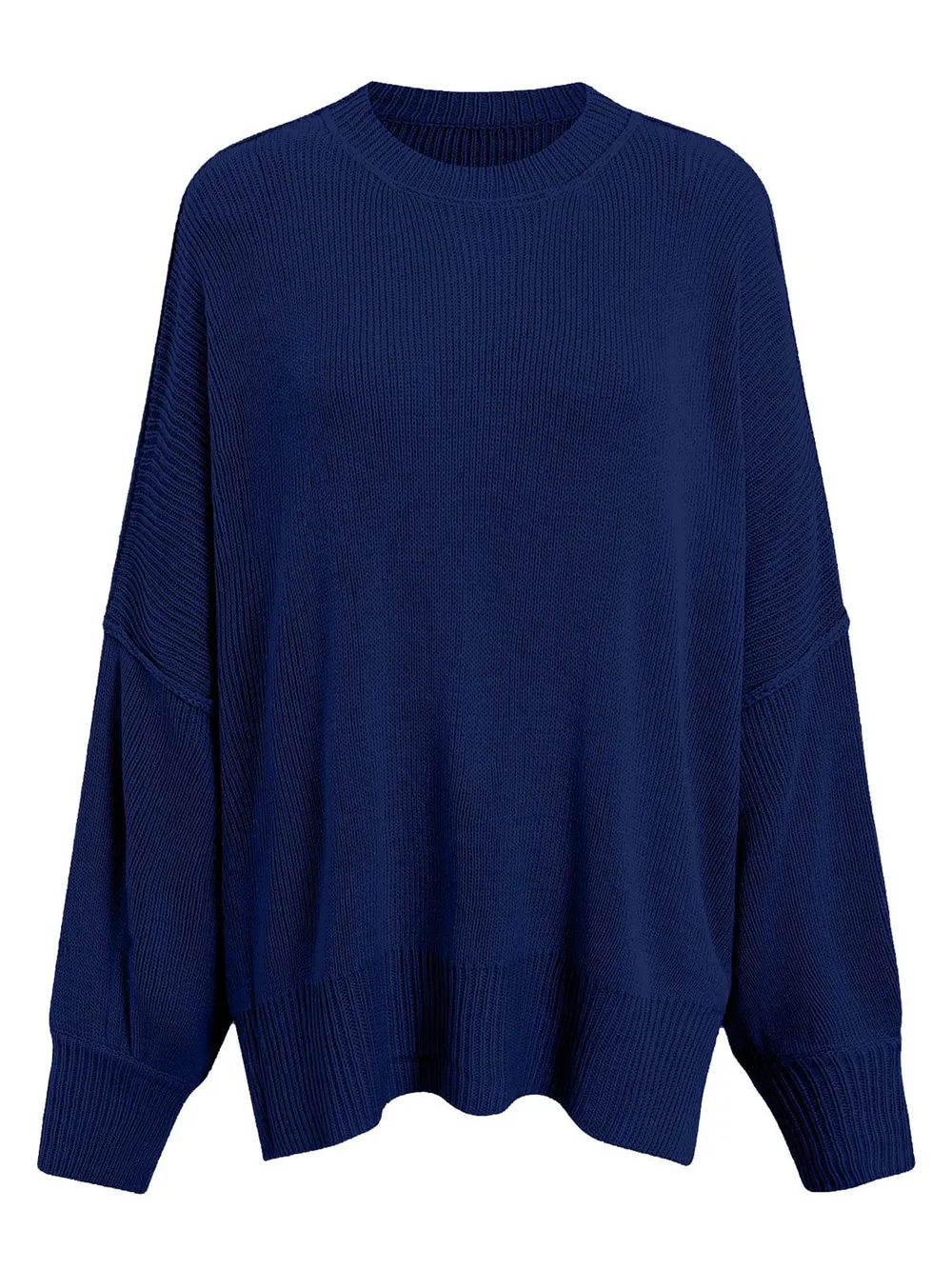 Round Neck Long Sleeve Sweater - Image 2