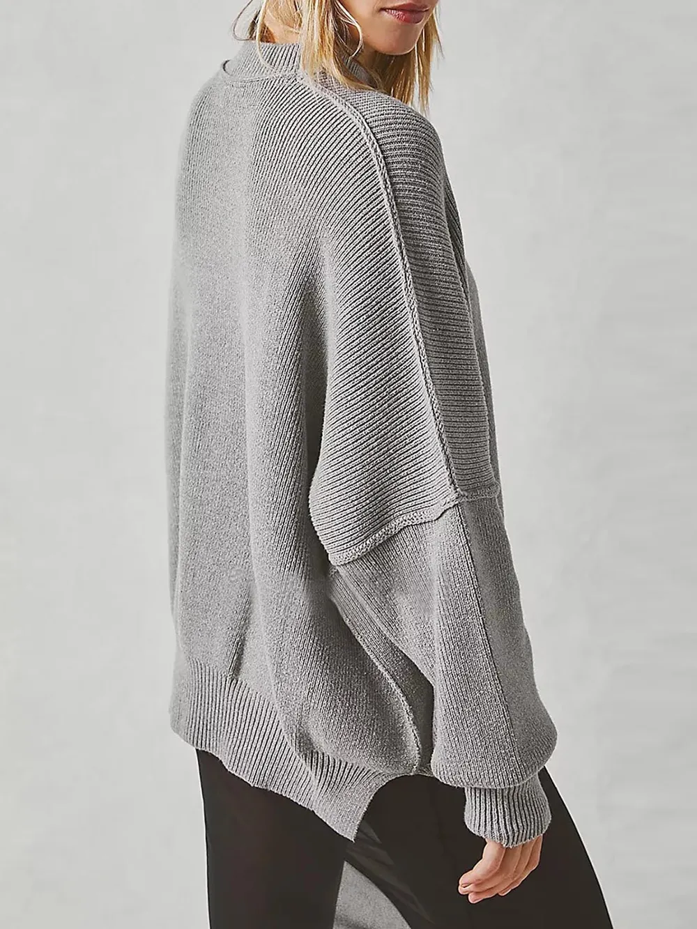 Round Neck Long Sleeve Sweater - Image 29