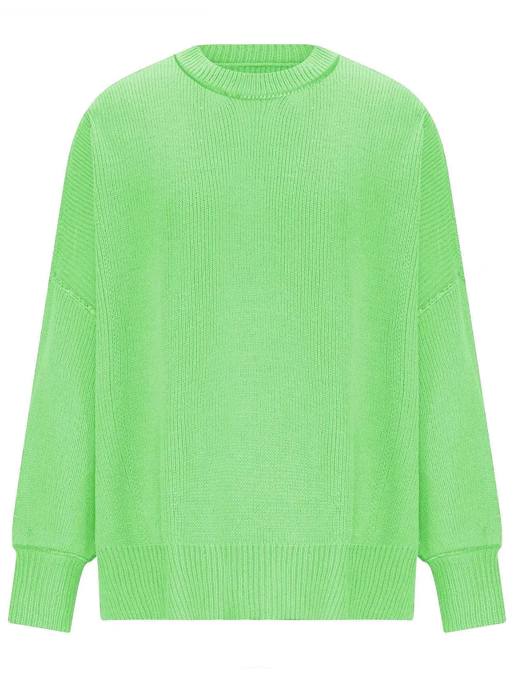 Round Neck Long Sleeve Sweater - Image 33