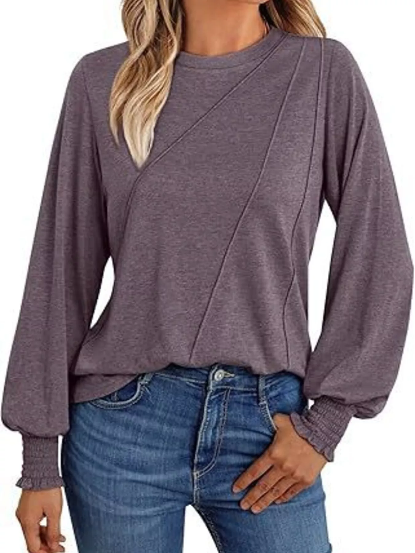 Round Neck Long Sleeve Top - Image 10