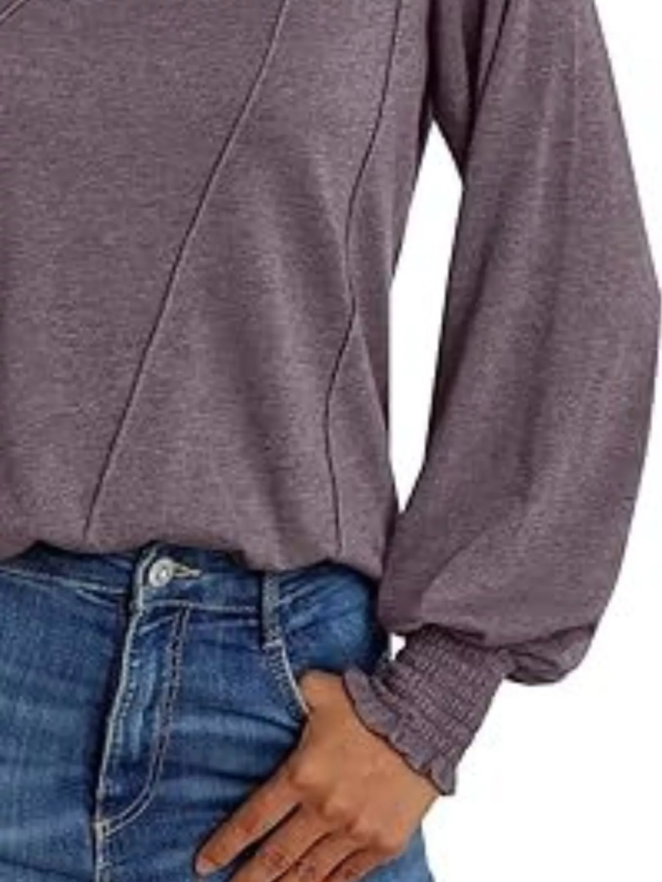Round Neck Long Sleeve Top - Image 11