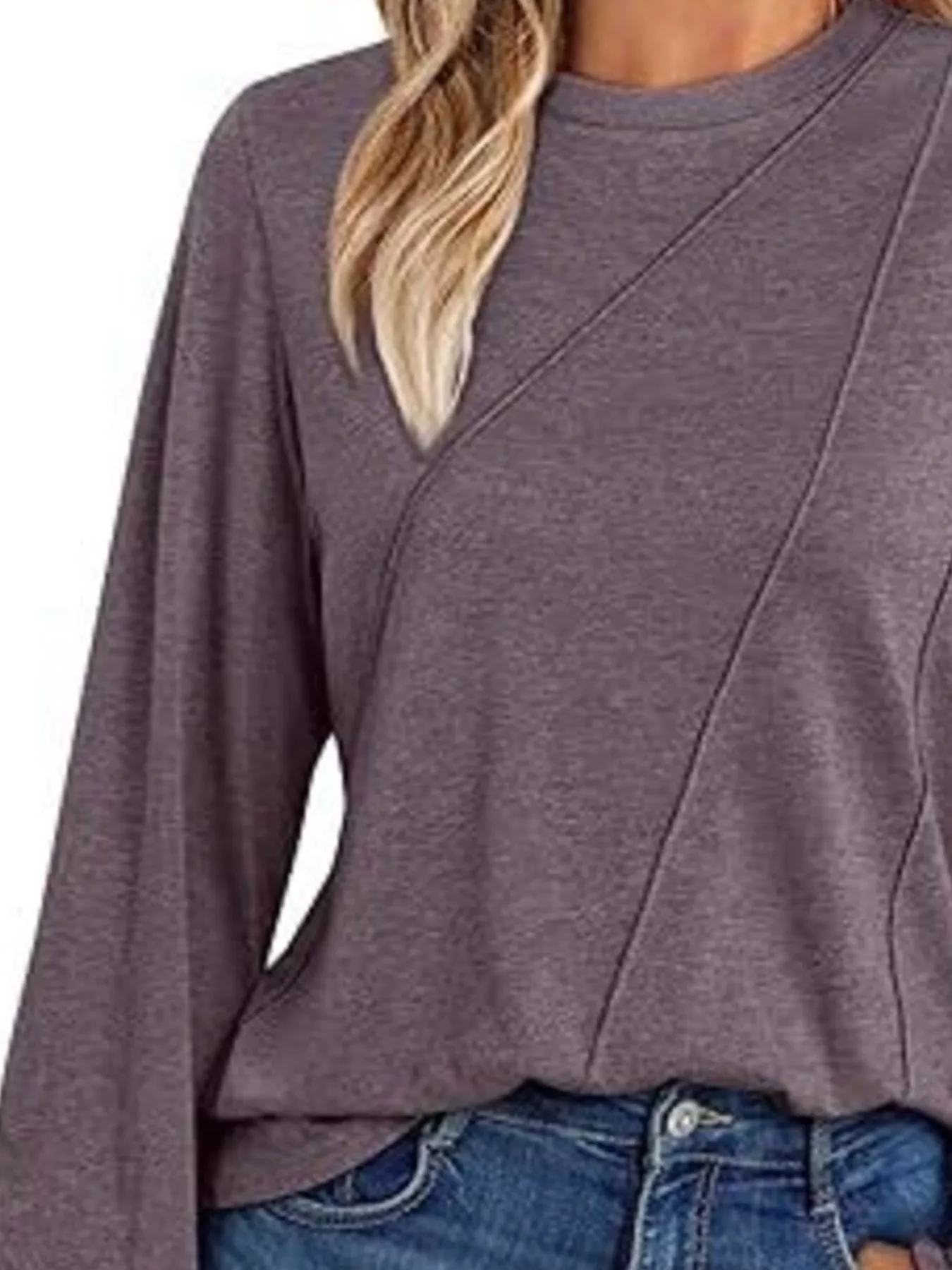 Round Neck Long Sleeve Top - Image 12